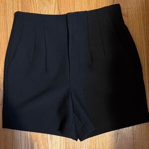 Zara High Waist Black Shorts
